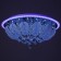 Chandelier 5855/600 chrome 8x40W E14 LED+Blue PDU 60x60x27cm