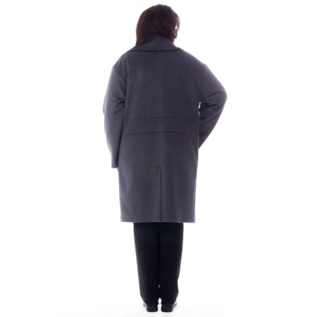 Female coat, size 52, gray color-1