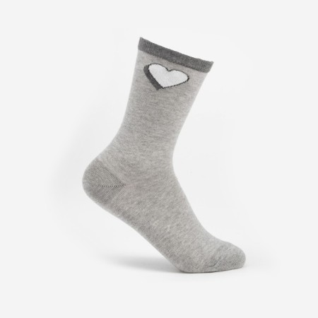 Children's socks, color gray melange, size 20 (31-33)