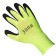 Fishing gloves, rubber, lime color