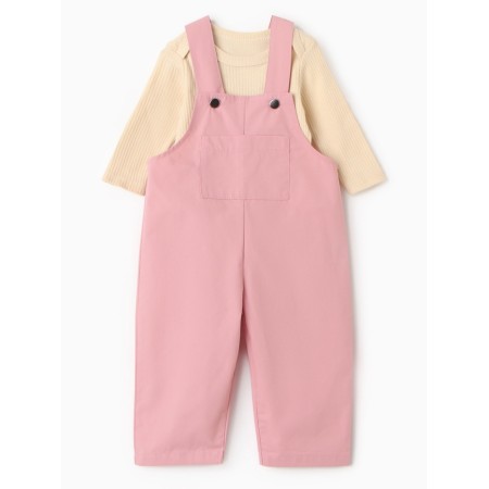 Costume (body and overalls) I, I grow 74-80 cm, pink
