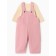 Costume (body and overalls) I, I grow 74-80 cm, pink