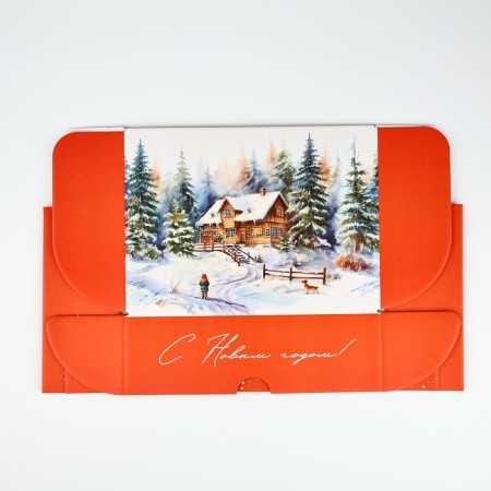 Box a gift New Year's folding “Winter Forest”, 30.7 x 22 x 9.5 cm, New Year-6
