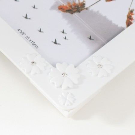 Photo frame 10x15 cm "forget -me -nots" white 20x15 cm-2