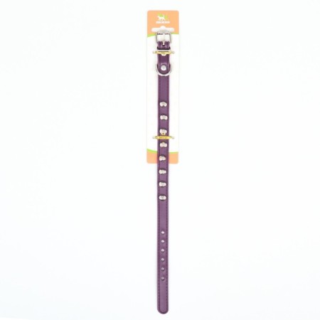 A collar with blurted spikes 38 x 1.5 cm, Osh 26-33, frost-resistant PU, purple material-6