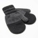 Baby mittens, black color, size 16
