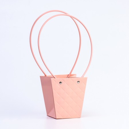 Bag for flowers embossing the powder moisture-resistant, 12x12-8x8-12.5 cm-1