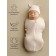 Lightning diaper with a fascion hat, height 56-68 cm, champagne color