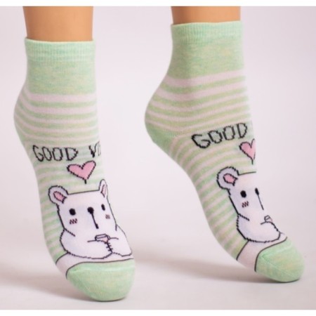 Nosk children, size 16, color light green melange