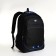 Youth backpack on a zipper, 4 pockets, black/blue color