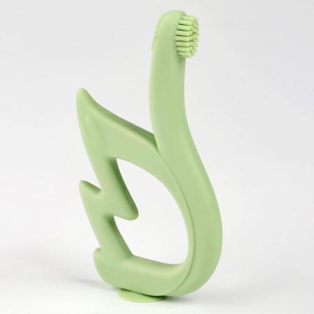 Silicon tosses-massager for teeth "Swan", children's, on a suction cup, Mix colors
