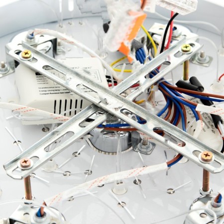 Emilia chandelier 7x40W E27 with a remote control, color chrome 41x41x19 cm-13