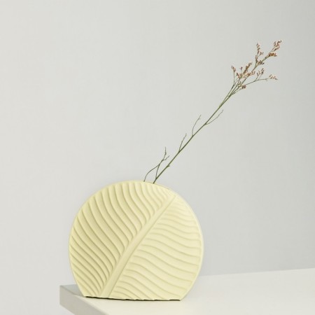 Vase for flowers decorative "Liszt", Saladovaya, 15 x 14 x 2 cm.-1