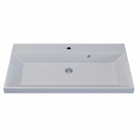 Sink uperwood Classic quartz 90 cm, quartz, white matte, jasmine-4