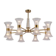 Ceiling light Gerhort G11057/16COP CL, 16x60W, E14, 49x86x86 cm, bronze color