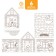 House coloring "Kolobok" 3 in 1