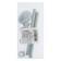 Reinforced rod, tundra, DIN 976 m8x100 2 pcs set, white zinc 2 pcs