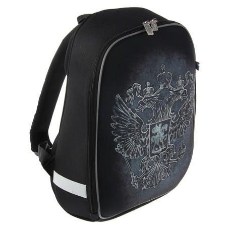 School backpack 37 x 29 x 17, Hatber ergonomic "Symbolism", black NRK21030-2