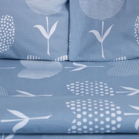Bedding Ethel euros “Tulips” (view 2) 200*217 cm, 220*240 cm, 70*70 cm - 2 pcs-3