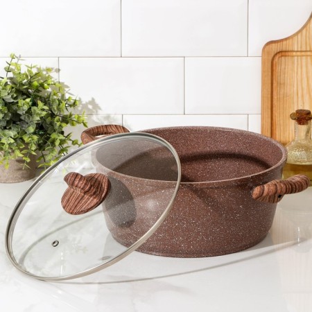 Braini shade pan, 5.7 l, glass cover, anti -stick coating, induction-1