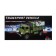 Radio -controlled “military” truck, works on the battery, brown color