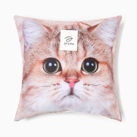 Decorative Ethel Pillow "Kit" 40x40 cm, Gabardin, 100% p/e-5