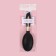 The comb massage, rubberized pen, 8 × 24 cm, black/golden color