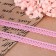 Capricon lace, 12 mm × 10 ± 1 m, pink color