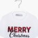 T-shirt Children's KAFTAN "Merry Christmas", size 28 (86-92), white color