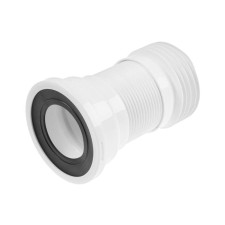 Гофра для унитаза "АНИ Пласт" K918, d=110 мм, L=220-430 мм, металлическая спираль