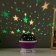 The night designer "Starry sky", rotation, (4AAA or USB) violet. 12*10 cm Risalux