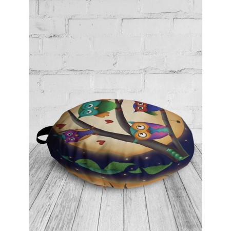 Siddle Pill "Owl at night", decorative, D = 52 cm-1