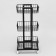 Strack Trade Universal Folding 3 baskets, on wheels, 35 × 35 × 76 cm, black color