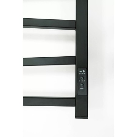 Electric towel Grois Zigzag, 500x800 mm, 8 crossbars, lower rights, black-4