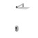 The shower system wasserkraft a12831, built-in, tropical shower, brass/ABS plate, chrome 101201