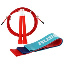 ONLYTOP “Russia” fitness set: 3 fitness residents, jump rope