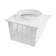 The output of the wall zein, 170 x 170 mm, d = 125 mm, with a check valve, white