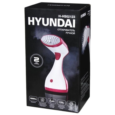 Hyundai H-HS02123, manual, 1650 watts, 300 ml, cord 2 m, white-cherry-3