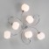 Tulia chandelier, 6x40W E27, color chrome