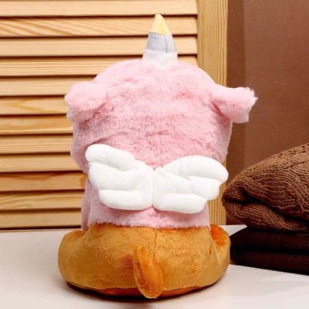 Soft toy "Dog", in a suit of a unicorn, 30 cm-4
