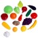 Clothing for a supermarket with fruits and vegetables, MIX color