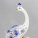 Souvenir Ceramics "Pavlin on a tree" Blue with gold 29x12x7.3 cm