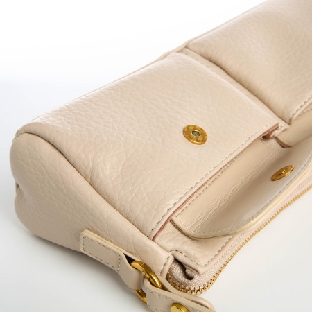 Female bag Textura, average size, beige color-5