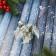 Decor "Winter admiration" berries Gift of cones, 20 cm, silver