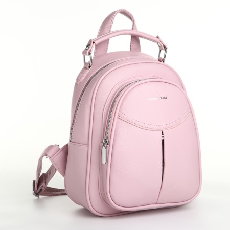 Women's backpack on lightning, pink color