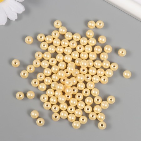 Set of beads "pearls" d 8 mm, 250 gr, beige