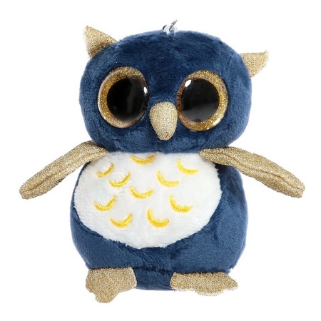 Soft toy "owl", on a key fob, color mix-2