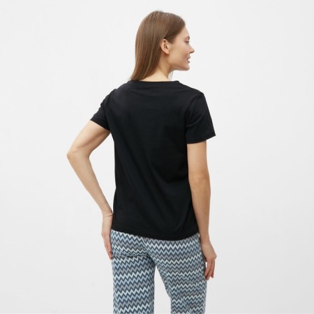 Women's T -shirt "Christmas tree", black color, size 48-3