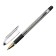 Ballic Handle Erichkrause L-30, Gold Stick & Grip Classic, needle node 0.7 mm, black, rubber holder, super soft letter