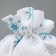 Bag gift canvas “Happy holiday”, snowflakes, 16 x 24 cm +/- 1.5 cm, New Year